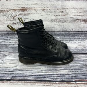 Dr Martens 1460 Black Leather Lace Up Combat Boots, Women’s Size 5